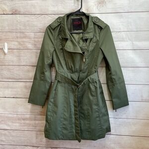YOKI MILITARY TRENCH COAT IN‎ OLIVE GREEN